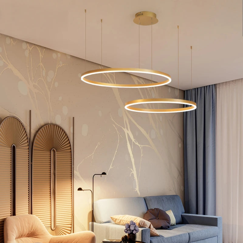 Luz Moderna de Led Modelo 3 anéis