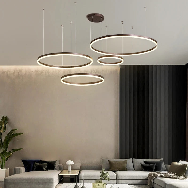 Luz Moderna de Led Modelo 3 anéis
