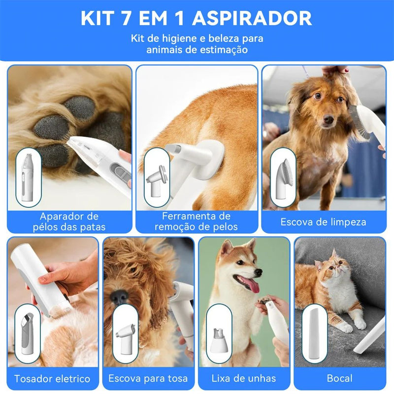 Estação Aspirador para cães e gatos