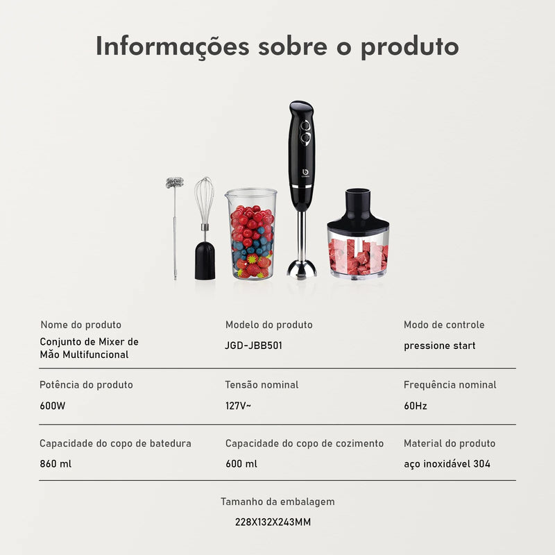 Mixer 5 em 1 Portátil