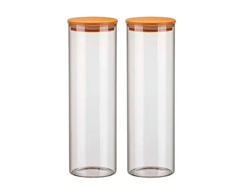 2 potes de vidro
