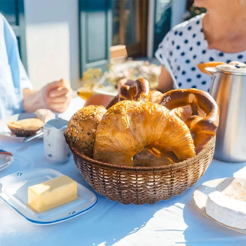 Cesto de pães redondo