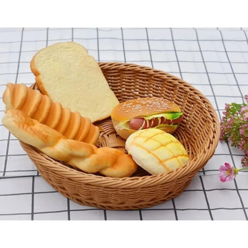 Cesto de pães redondo