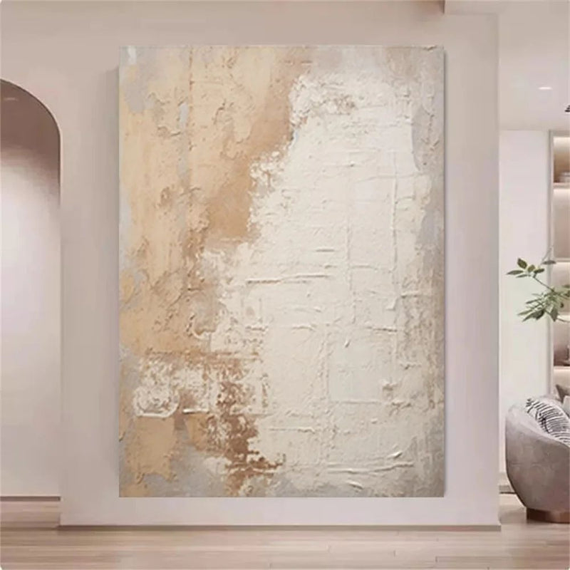 Pintura a óleo abstrata feita à mão