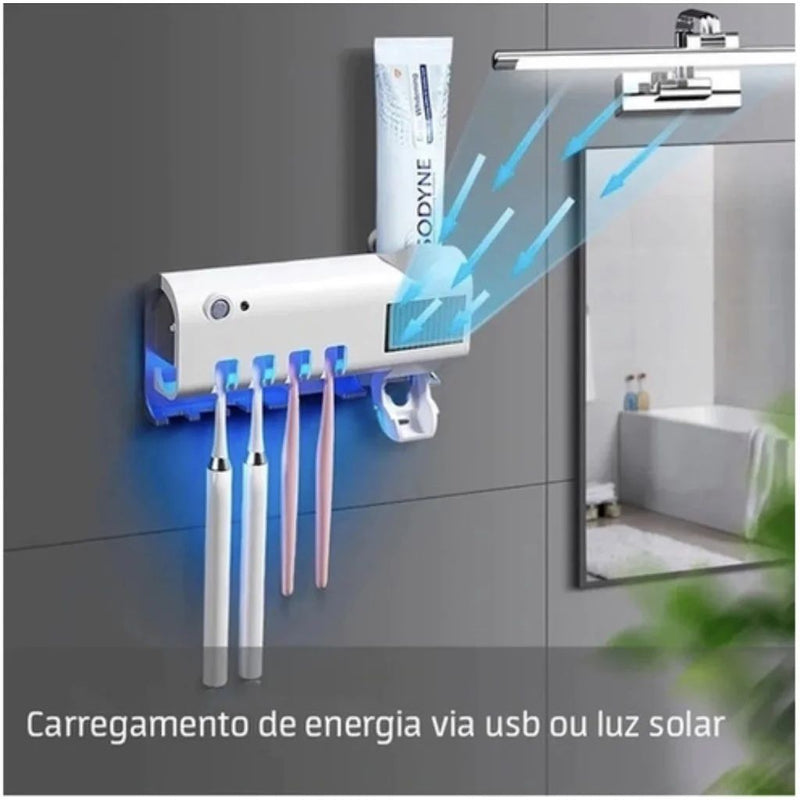 Dispenser de pasta porta escova