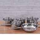 Jogo de panelas de aço inox
